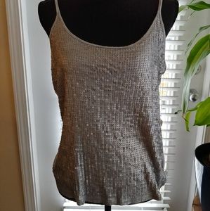 Michael Kors grey sequin top